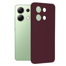  Techsuit - Puha Szélekkel Rendelkező Szilikon Tok - Xiaomi Redmi Note 13 4G - Szilva Lila tok