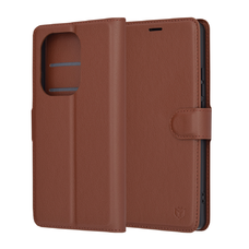  Techsuit - Bőr Tok - Xiaomi Redmi Note 13 Pro 4G / Poco M6 Pro 4G - Barna tok