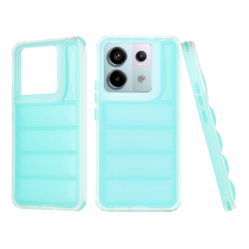 Techsuit - Hullámpajzs - Xiaomi Redmi Note 13 Pro 5G / Poco X6 - Türkiz tok Techsuit - Hullámpajzs - Xiaomi Redmi Note 13 Pro 5G / Poco X6 - Türkiz tok