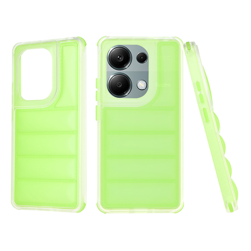 Techsuit - Hullámpajzs - Xiaomi Redmi Note 13 Pro 4G / Poco M6 Pro 4G - Zöld tok Techsuit - Hullámpajzs - Xiaomi Redmi Note 13 Pro 4G / Poco M6 Pro 4G - Zöld tok