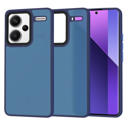 Techsuit - HaloFrost sorozat - Xiaomi Redmi Note 13 Pro+ 5G - Mélykék tok Techsuit - HaloFrost sorozat - Xiaomi Redmi Note 13 Pro+ 5G - Mélykék tok