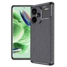  Techsuit - Szénszálas - Xiaomi Redmi Note 13 Pro+ 5G - Fekete tok