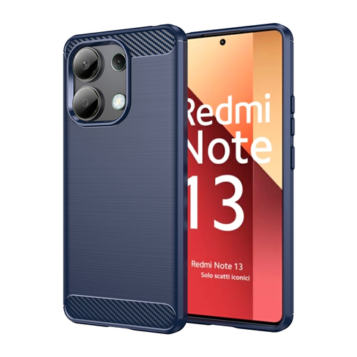 Techsuit - Karbon Szilikon - Xiaomi Redmi Note 13 4G - Kék tok Techsuit - Karbon Szilikon - Xiaomi Redmi Note 13 4G - Kék tok