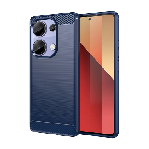 Techsuit - Karbonszilikon - Xiaomi Redmi Note 13 Pro 4G / Poco M6 Pro 4G - Kék tok Techsuit - Karbonszilikon - Xiaomi Redmi Note 13 Pro 4G / Poco M6 Pro 4G - Kék tok