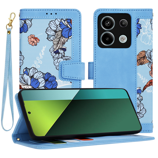 Techsuit - FlipCraft - Xiaomi Redmi Note 13 Pro 5G / Poco X6 - Élénk Kék tok Techsuit - FlipCraft - Xiaomi Redmi Note 13 Pro 5G / Poco X6 - Élénk Kék tok