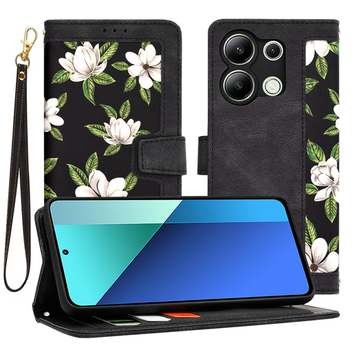 Techsuit - FlipCraft - Xiaomi Redmi Note 13 4G - Hajnal virágai tok Techsuit - FlipCraft - Xiaomi Redmi Note 13 4G - Hajnal virágai tok