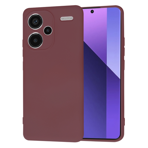  Techsuit - SoftFlex - Xiaomi Redmi Note 13 Pro+ 5G - Szilvaszínű Piros tok