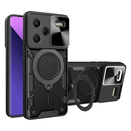 Techsuit - CamGuard Pro - Xiaomi Redmi Note 13 Pro+ 5G - Fekete tok Techsuit - CamGuard Pro - Xiaomi Redmi Note 13 Pro+ 5G - Fekete tok