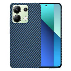  Techsuit - Karbonit Szálhéj - Xiaomi Redmi Note 13 4G - Cián tok
