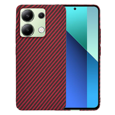  Techsuit - Karbonit Szálhéj - Xiaomi Redmi Note 13 4G - Piros tok