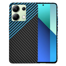  Techsuit - Karbonit Szálasburkolat - Xiaomi Redmi Note 13 4G - Kék Impulzus tok