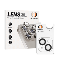 Tel Protect 3D kamera lencse üvegfólia iPhone 14/14 Plus fekete (2 darab lencse) üvegfólia