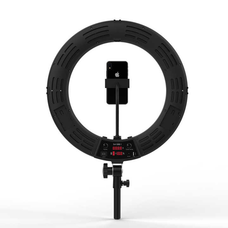 45cm G-180 fekete LED körfény, körlámpa, ringlight állvánnyal  45cm G-180 fekete LED körfény, körlámpa, ringlight állvánnyal