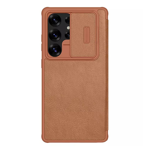 Nillkin - Qin Pro bőrtok - Samsung Galaxy S25 Ultra - Barna tok Nillkin - Qin Pro bőrtok - Samsung Galaxy S25 Ultra - Barna tok