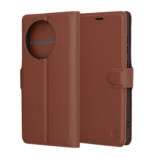 Techsuit - Bőr Tok - OnePlus 13R - Barna tok Techsuit - Bőr Tok - OnePlus 13R - Barna tok