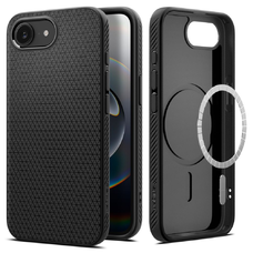 iPhone 16e Spigen Liquid Air Mag Magsafe Matt Fekete tok