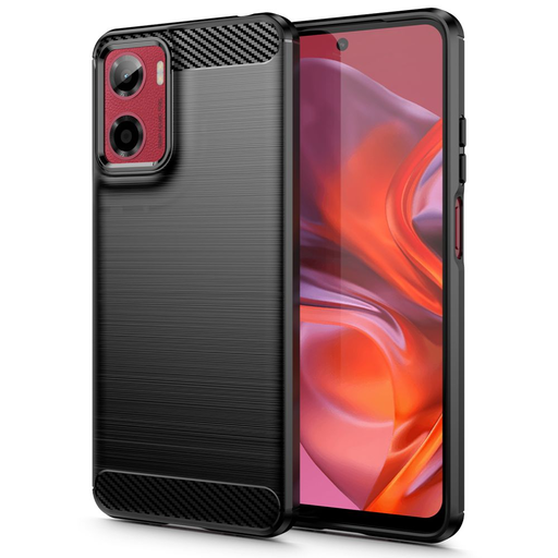 Tech-protect TpuCarbon Motorola Moto G05 / E15 Fekete tok Tech-protect TpuCarbon Motorola Moto G05 / E15 Fekete tok