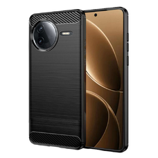  Techsuit - Karbon Szilikon - Xiaomi Poco F7 Pro - Fekete tok