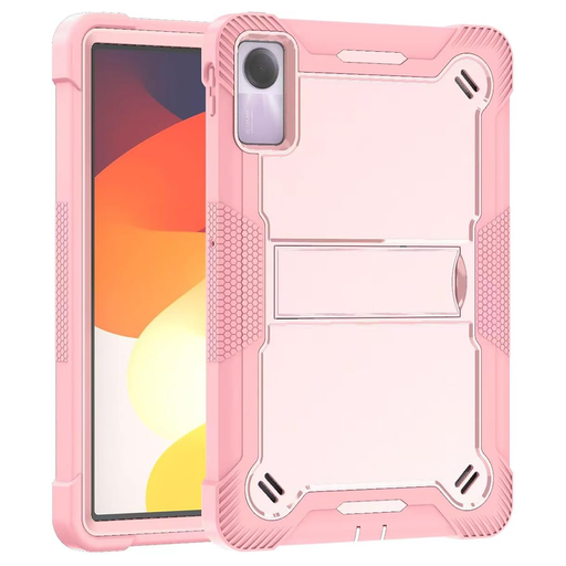  Techsuit - Strapabíró TabShell + Képernyővédő - Xiaomi Redmi Pad SE 11 - Rózsaarany tok