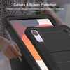  Techsuit - Strapabíró TabShell + Képernyővédő - Xiaomi Redmi Pad SE 11 - Fekete tok - 2. kép