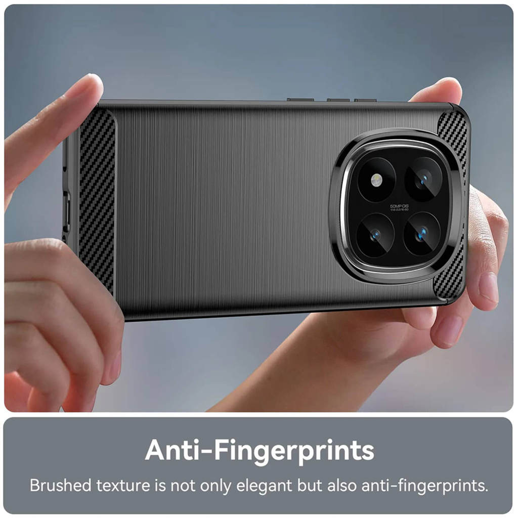  Techsuit - Szénszálas Szilikon - Xiaomi Poco F7 Ultra - Fekete tok - 10