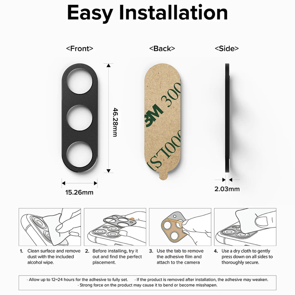  Ringke - Kamera Stílus - Samsung Galaxy Z Fold5 - Fekete üvegfólia - 7