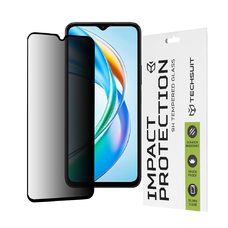  Techsuit - 111D Adatvédelmi Teljes Ragasztás - Honor X5b - Fekete üvegfólia