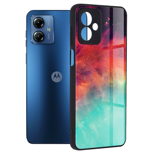  Techsuit - Glaze Series - Motorola Moto G14 - Lángoló Óceán tok