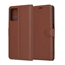  Techsuit - Bőr tok - Motorola Moto G13 / G23 - Barna