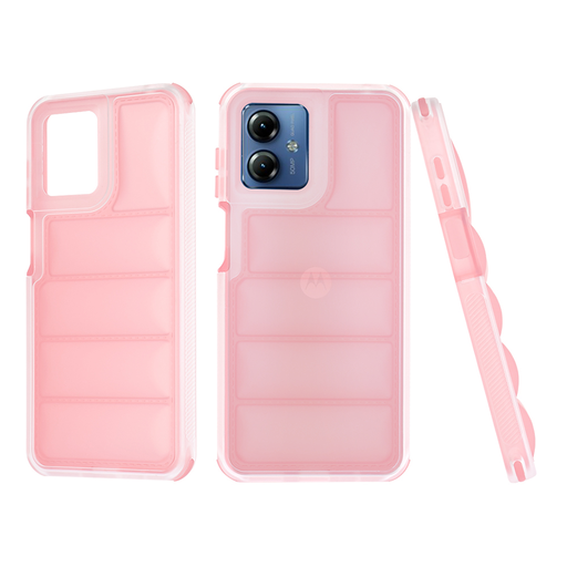 Techsuit - Hullámpajzs - Motorola Moto G14 - Rózsaszín tok Techsuit - Hullámpajzs - Motorola Moto G14 - Rózsaszín tok