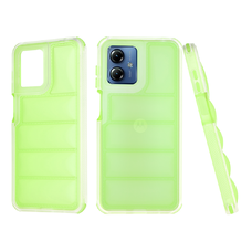 Techsuit - Hullám Pajzs - Motorola Moto G14 - Zöld tok