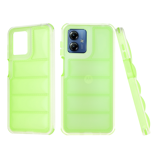 Techsuit - Hullám Pajzs - Motorola Moto G14 - Zöld tok Techsuit - Hullám Pajzs - Motorola Moto G14 - Zöld tok