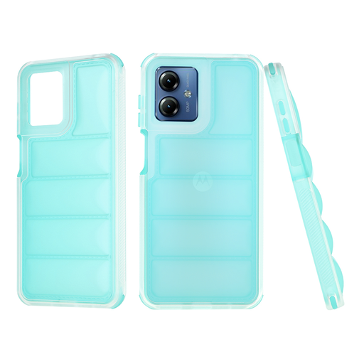 Techsuit - Hullámpajzs - Motorola Moto G14 - Türkiz tok Techsuit - Hullámpajzs - Motorola Moto G14 - Türkiz tok