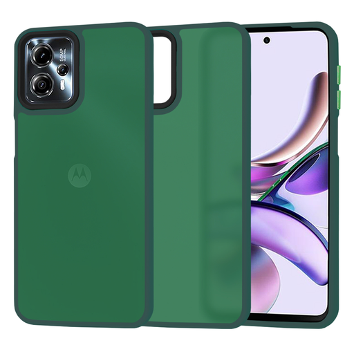 Techsuit - HaloFrost sorozat - Motorola Moto G13 / G23 - Éjféli Zöld tok Techsuit - HaloFrost sorozat - Motorola Moto G13 / G23 - Éjféli Zöld tok