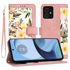  Techsuit - FlipCraft - Motorola Moto G14 - Szívkirálynő Rózsaszín tok