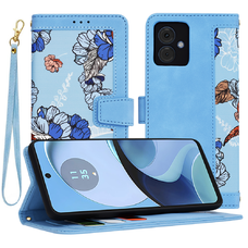  Techsuit - FlipCraft - Motorola Moto G14 - Vibrant Kék tok