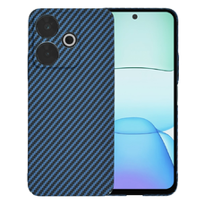  Techsuit - Karbonit Szálhéj - Xiaomi Redmi 13 / Poco M6 4G - Cián tok