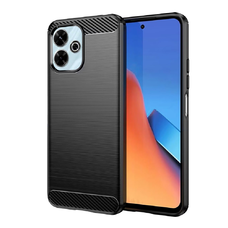  Techsuit - Szénszilicium - Xiaomi Redmi 13 / Poco M6 4G - Fekete tok