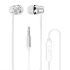 Dudao vezetékes fülhallgató 3.5mm mini jack mikrofonnal fehér (X10 Pro)