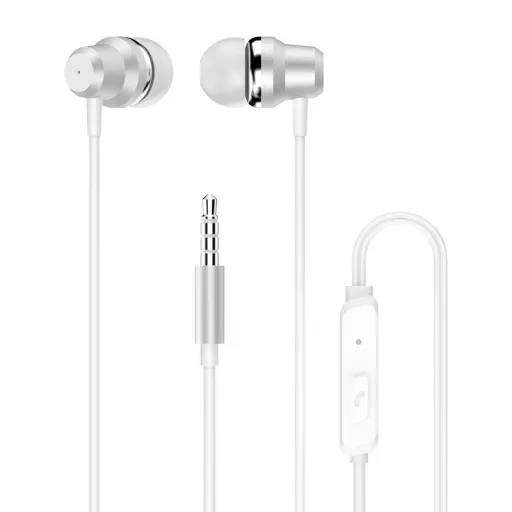 Dudao vezetékes fülhallgató 3.5mm mini jack mikrofonnal fehér (X10 Pro)