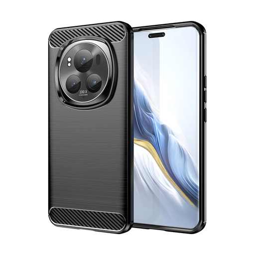 Techsuit - Szénszálas Szilikon - Honor Magic6 Pro - Fekete tok Techsuit - Szénszálas Szilikon - Honor Magic6 Pro - Fekete tok