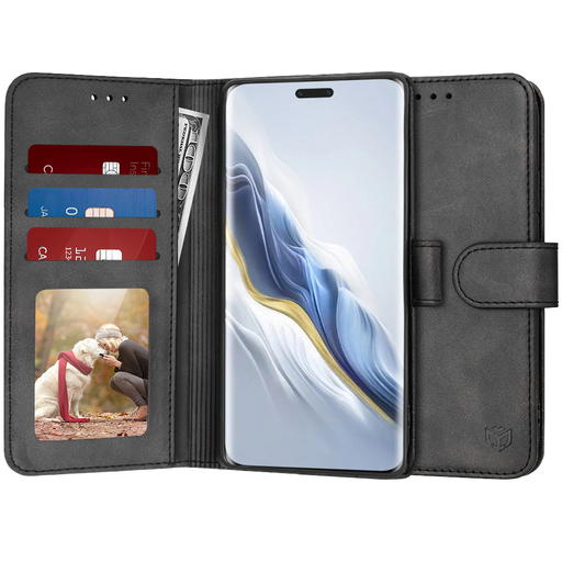 Techsuit - Naplókönyv - Honor Magic6 Pro - Fekete tok Techsuit - Naplókönyv - Honor Magic6 Pro - Fekete tok