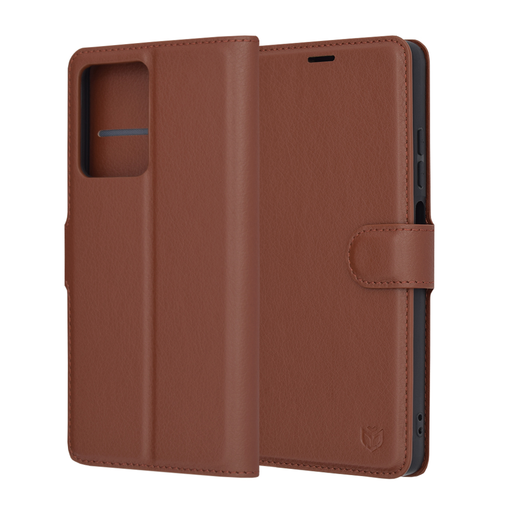 Techsuit - Bőr tok - Xiaomi Redmi Note 12 Pro 5G - Barna Techsuit - Bőr tok - Xiaomi Redmi Note 12 Pro 5G - Barna