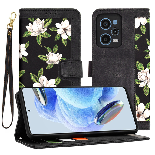 Techsuit - FlipCraft - Xiaomi Redmi Note 12 Pro 5G - Hajnal virágai tok Techsuit - FlipCraft - Xiaomi Redmi Note 12 Pro 5G - Hajnal virágai tok