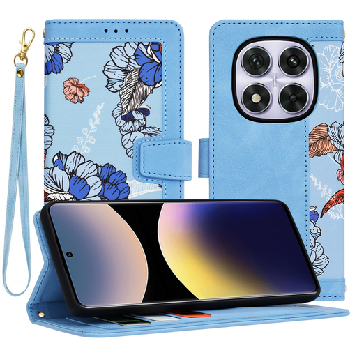 Techsuit - FlipCraft - Xiaomi Redmi Note 14 Pro - Életteli Kék tok Techsuit - FlipCraft - Xiaomi Redmi Note 14 Pro - Életteli Kék tok