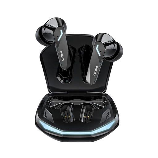  Lenovo - Vezeték nélküli fülhallgató (GM2 Pro) - Bluetooth 5.3, játékhoz kettős üzemmód, alacsony késleltetés, HD hívások, ergonomikus kialakítás - Fekete