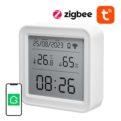 Gosund ST17 Zigbee intelligens hőmérséklet- és páratartalom-érzékelő (LCD, Tuya)