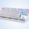 Motospeed K82 Mechanikus játékbillentyűzet RGB (fehér) - 4. kép