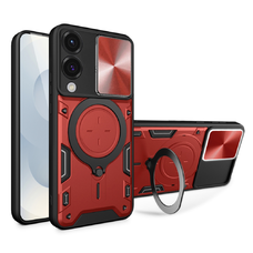  Techsuit - CamGuard Pro - Samsung Galaxy S25 Edge - Piros tok