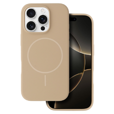 Magsafe Slim Szilikon tok iPhone 16 Pro barna